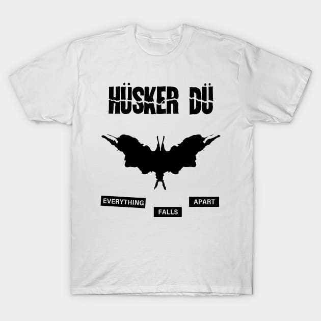 Hüsker Dü - Everything Falls Apart - Tribute Artwork T-Shirt by Vortexspace